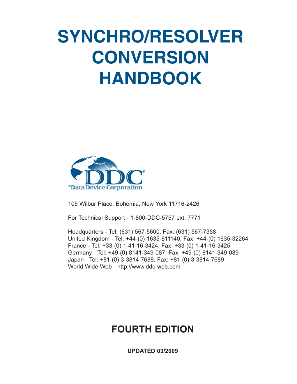 Synchro/Resolver Conversion Handbook