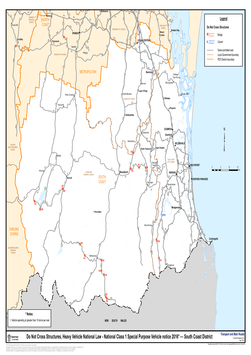 South Coast District Corporate Mapping Unit April 2016