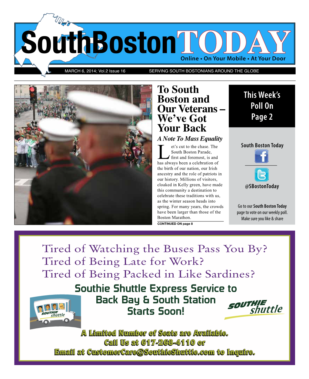 To South Boston and Our Veterans