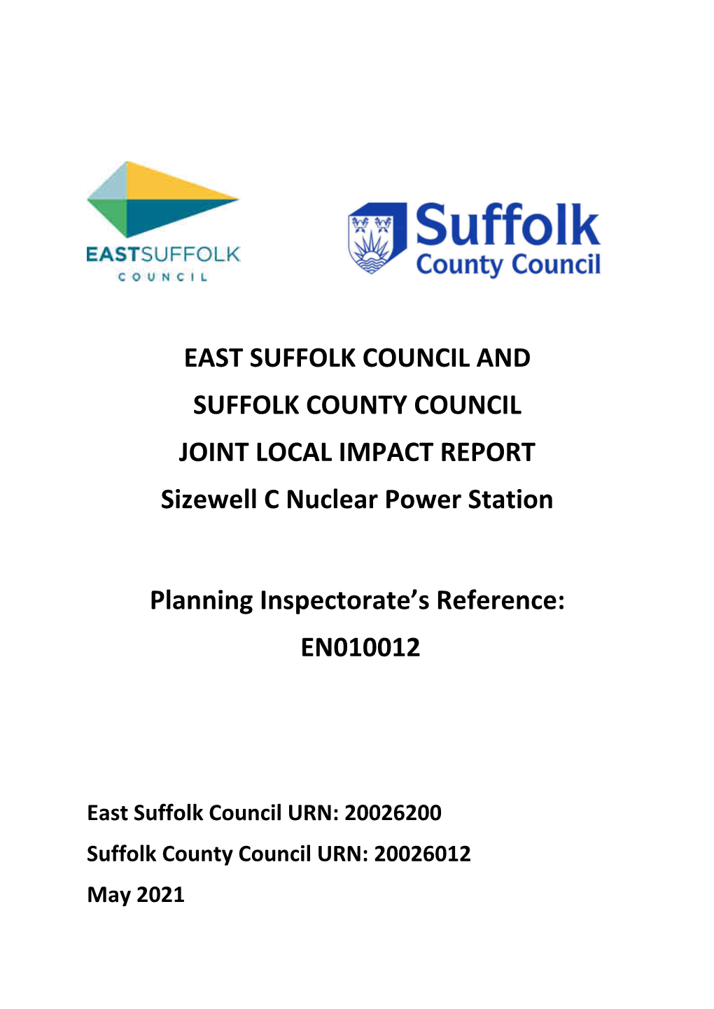 East Suffolk Council and Suffolk County Council