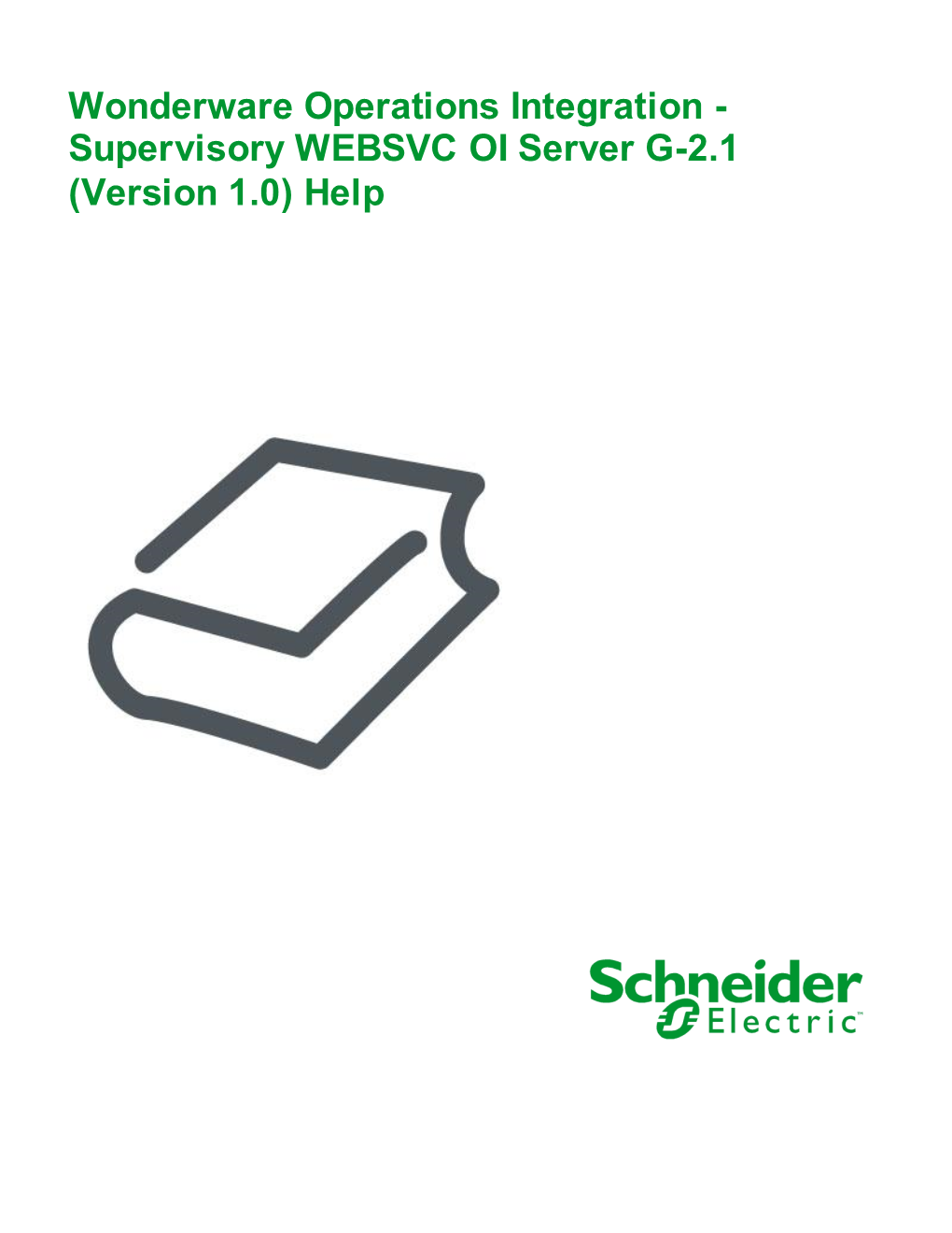 Supervisory WEBSVC OI Server G-2.1 (Version 1.0) Help