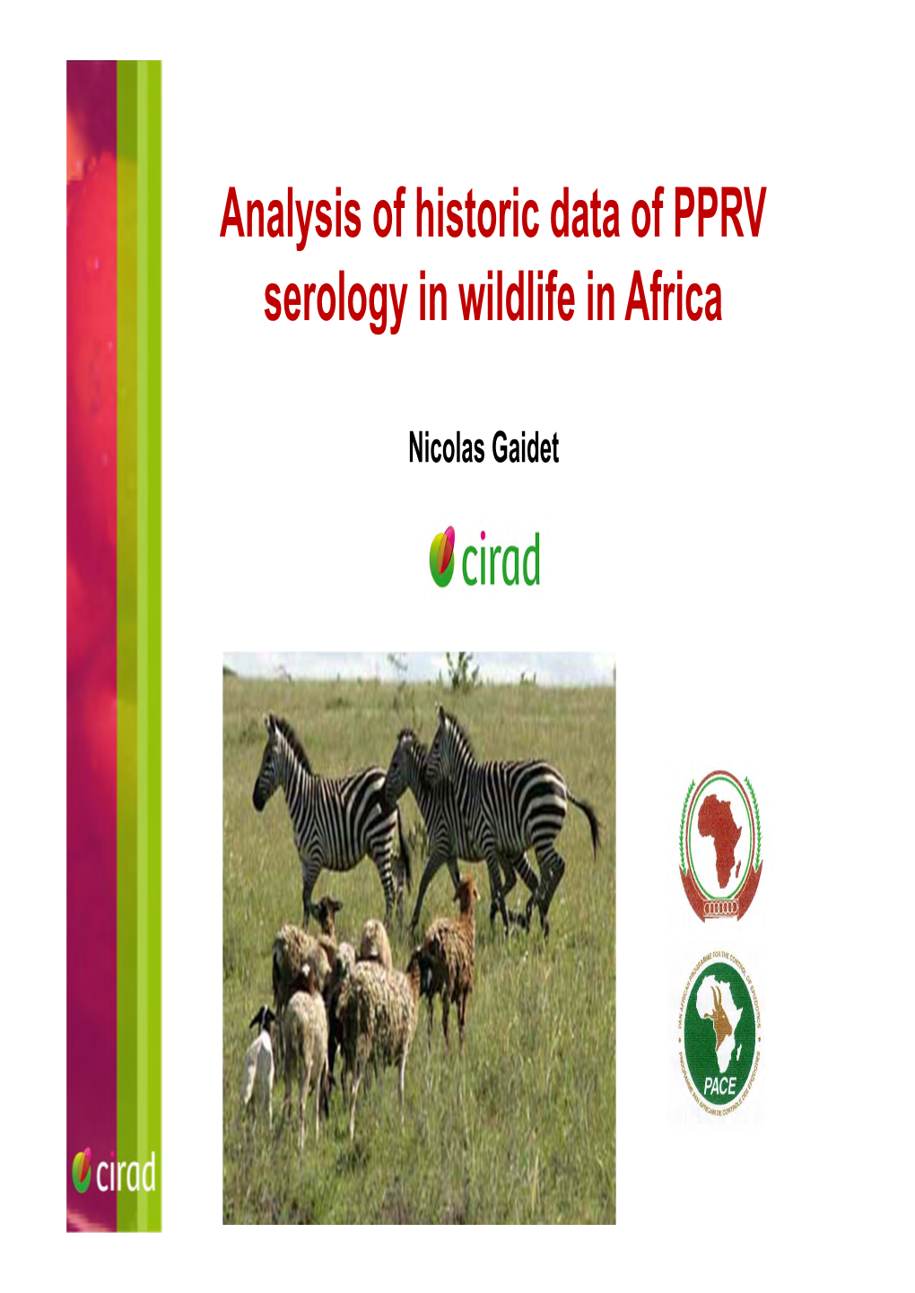 Analysis of Historic Data of PPRV Serology in Wildlife in Africa