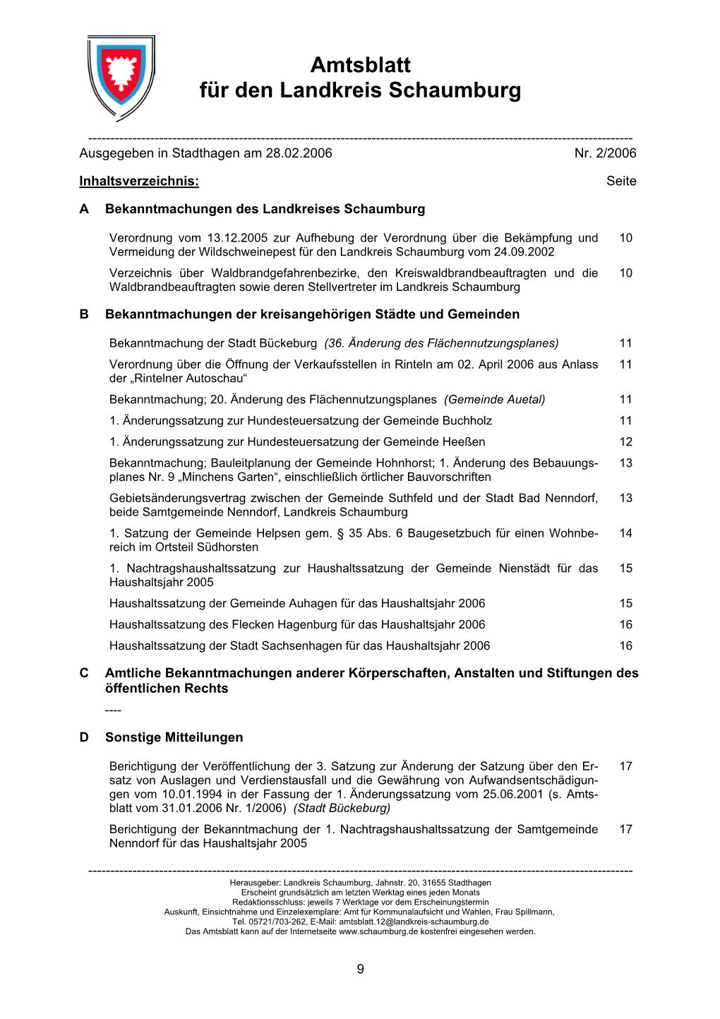 Amtsblatt 2006 Nr. 02