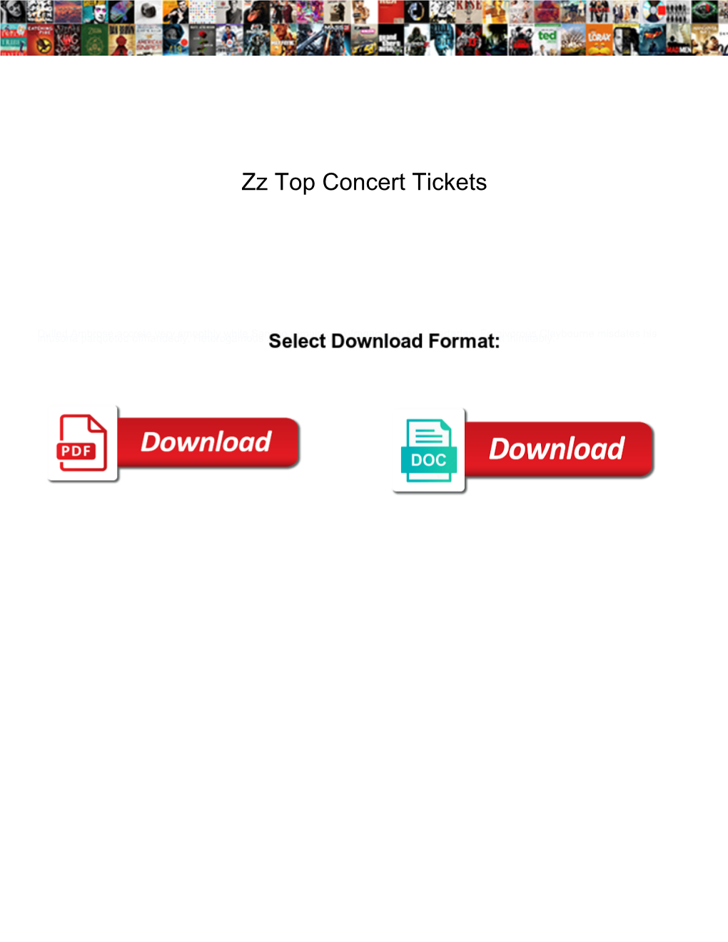 Zz Top Concert Tickets