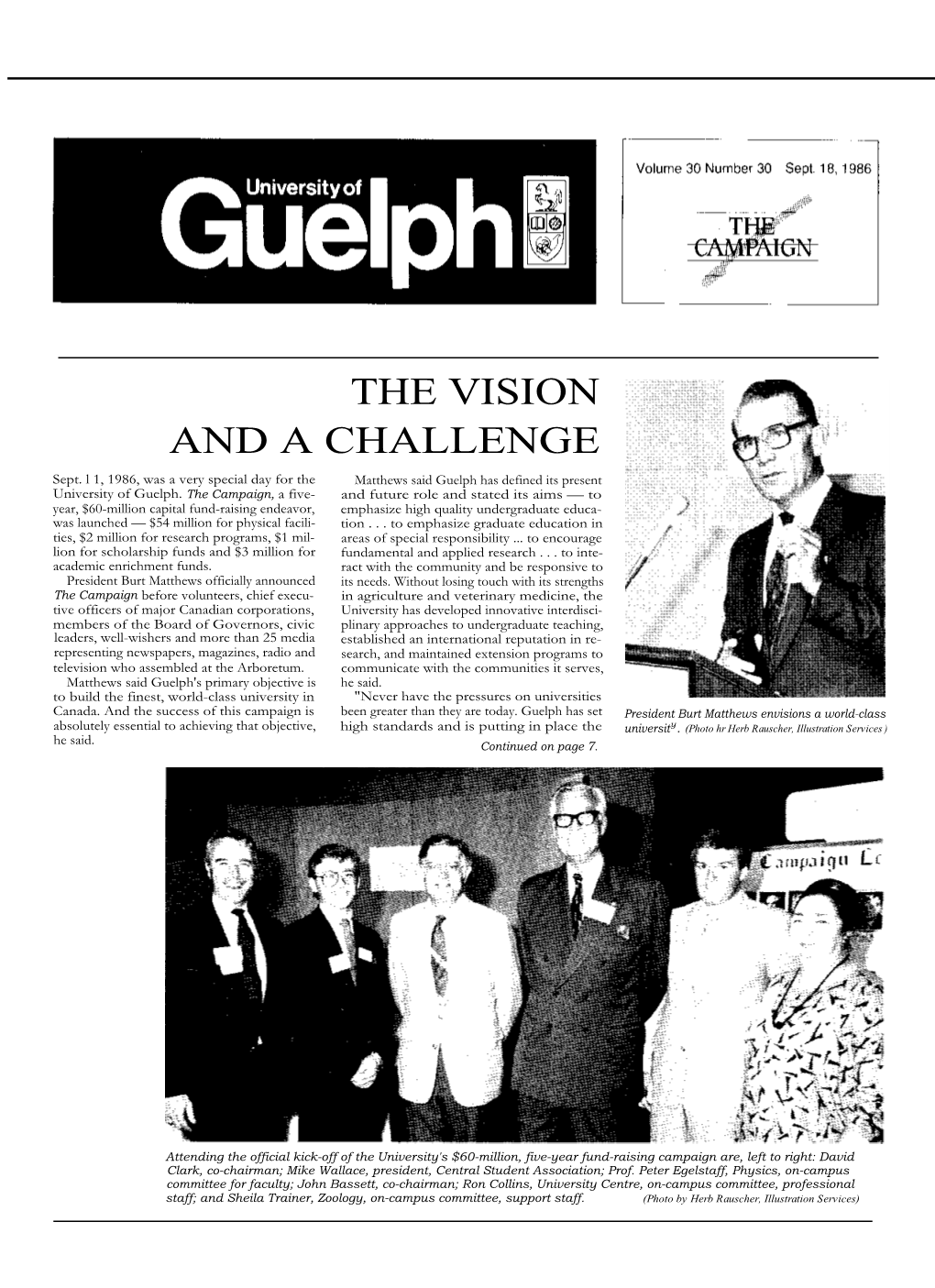 THE VISION and a CHALLENGE Sept