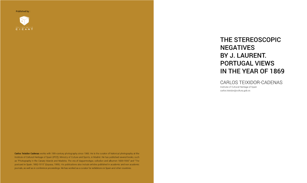 The Stereoscopic Negatives by J. Laurent. Portugal Views in the Year of 1869