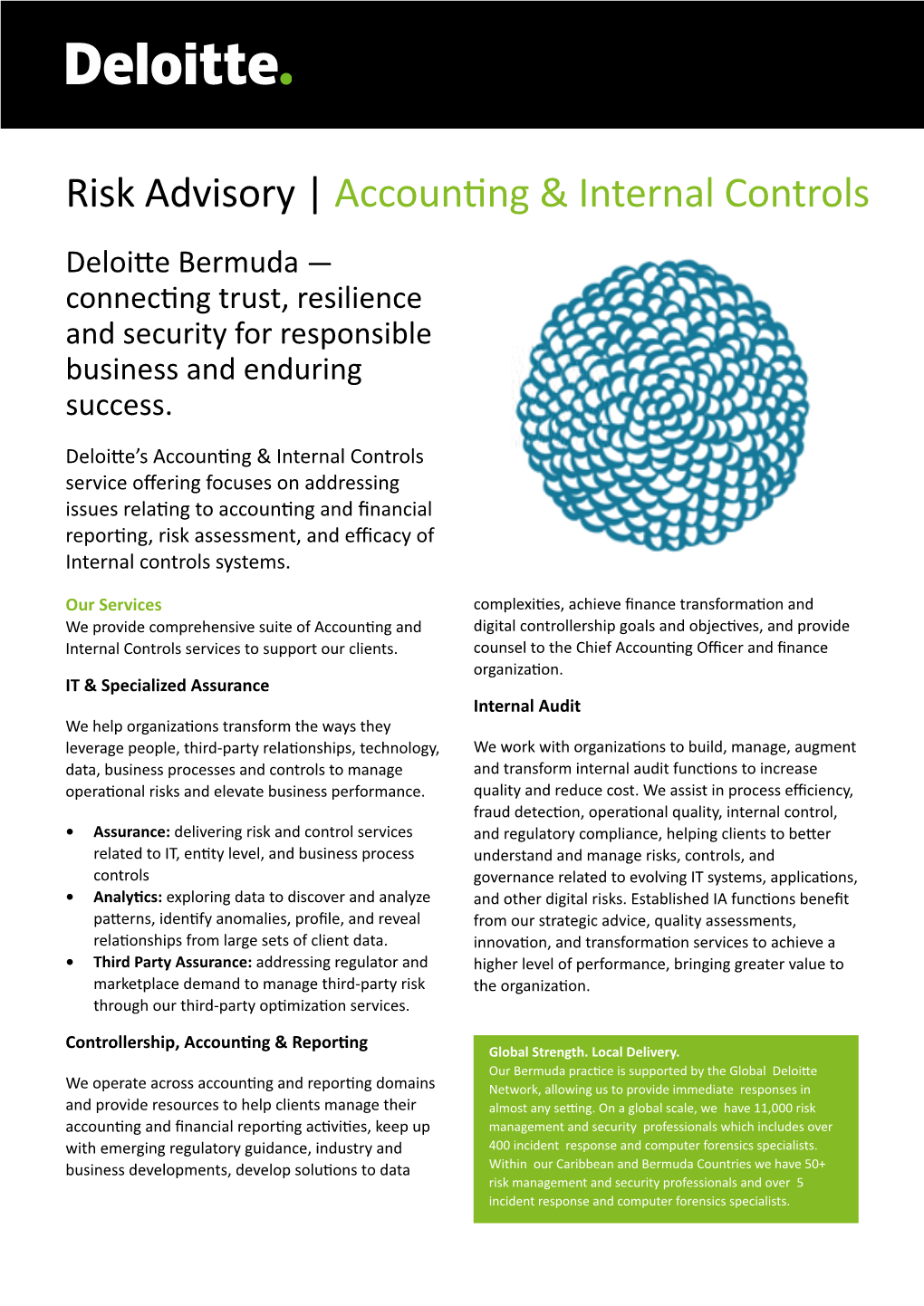 Deloitte Bermuda— Connecting Trust, Resilience and Security for Responsible Business and Enduring Success
