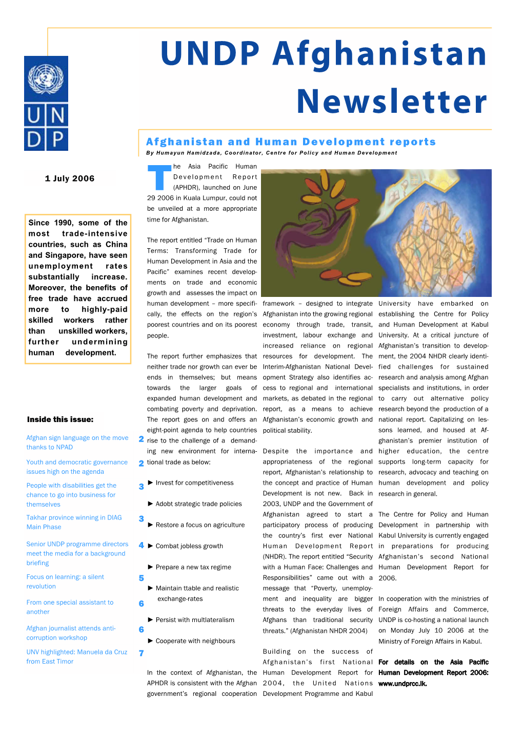 UNDP Afghanistan Newsletter