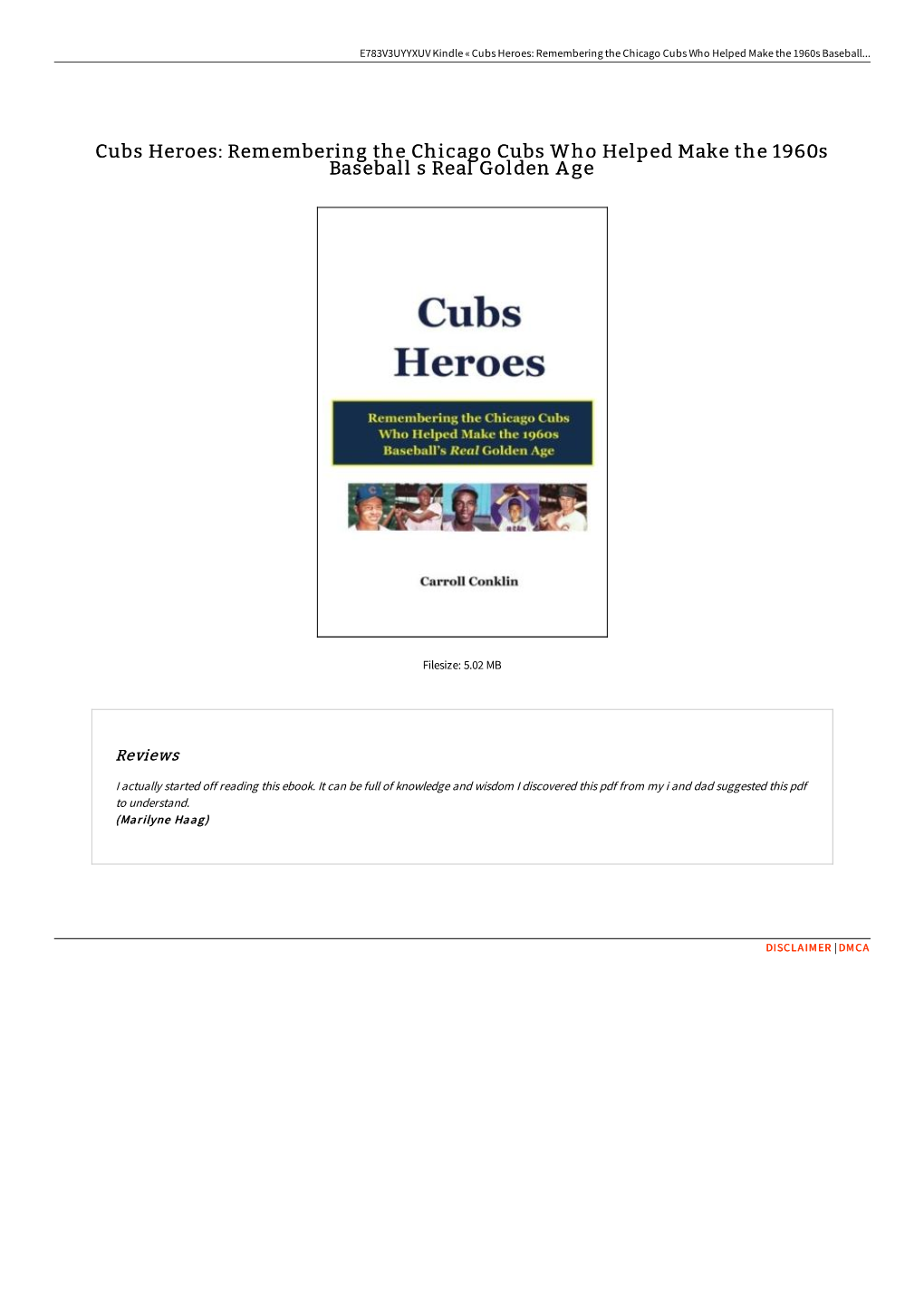 Download Ebook » Cubs Heroes: Remembering The