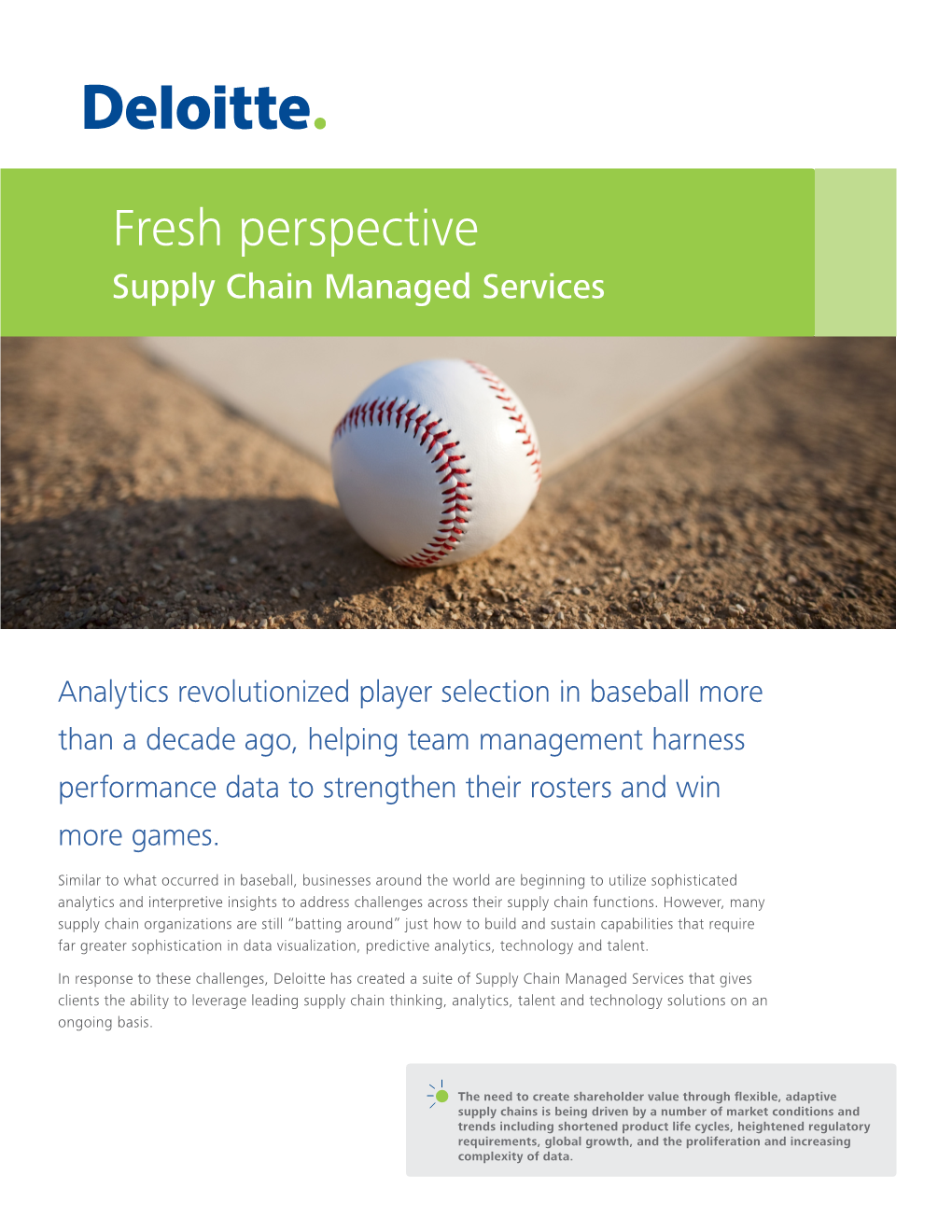 Fresh Perspective Supply Chain Managed Services