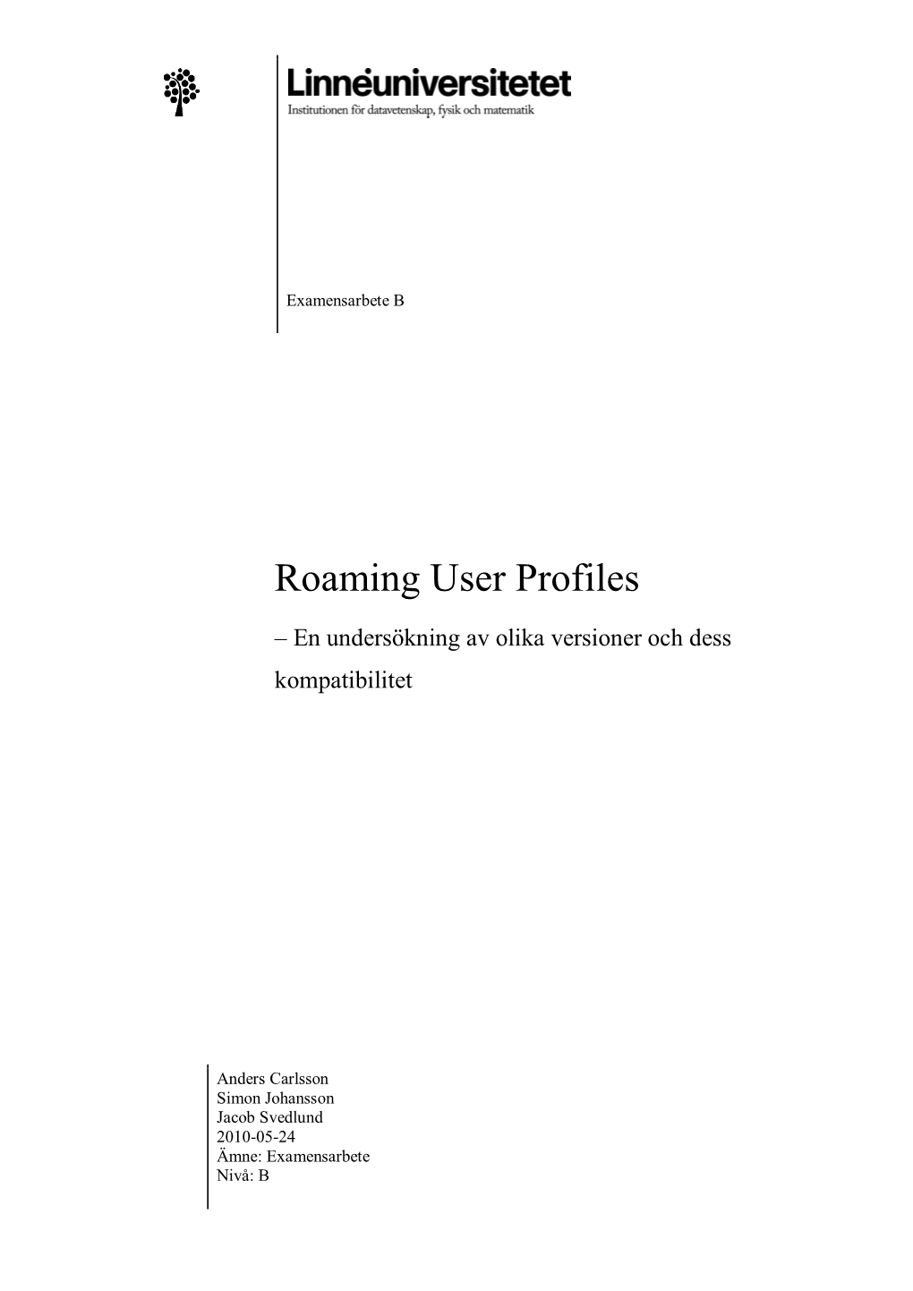 Roaming User Profiles