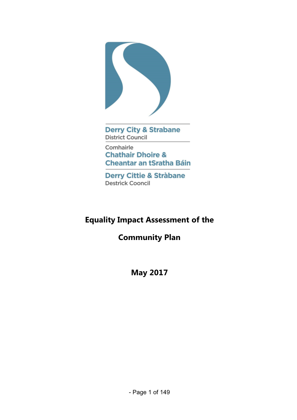 Equality Impact Assessment of The