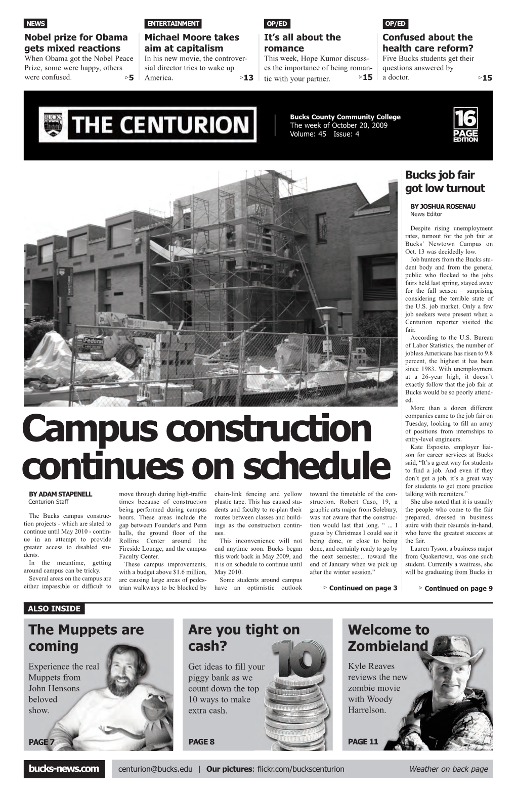 Campus Construction Continues on Schedule