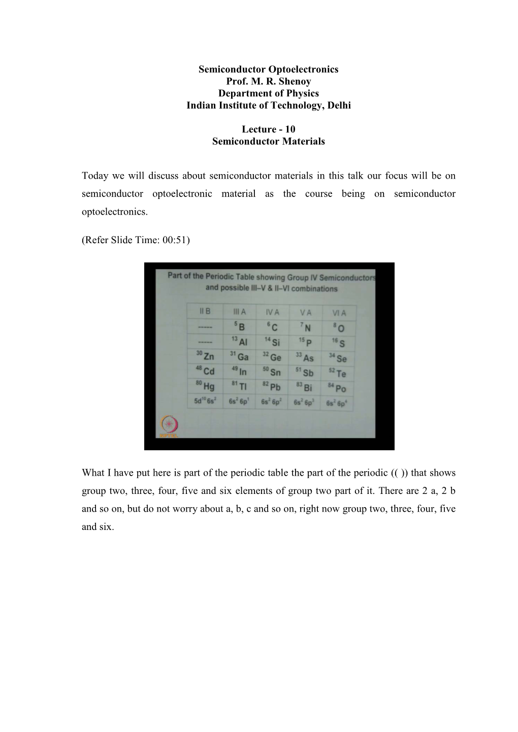 Semiconductor Materials