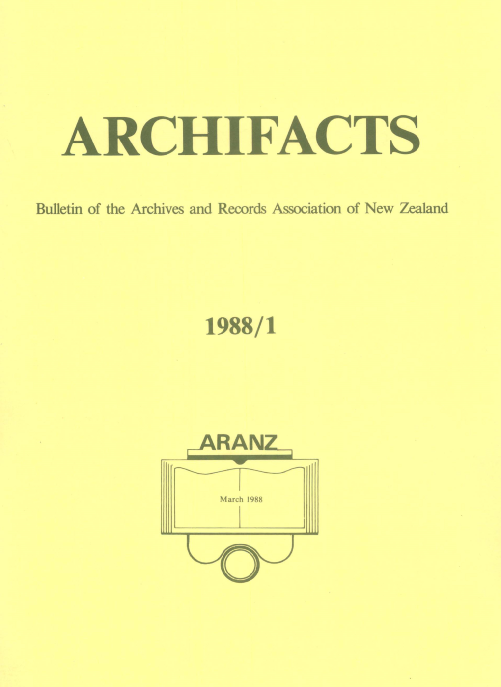 Archifacts March 1988-1