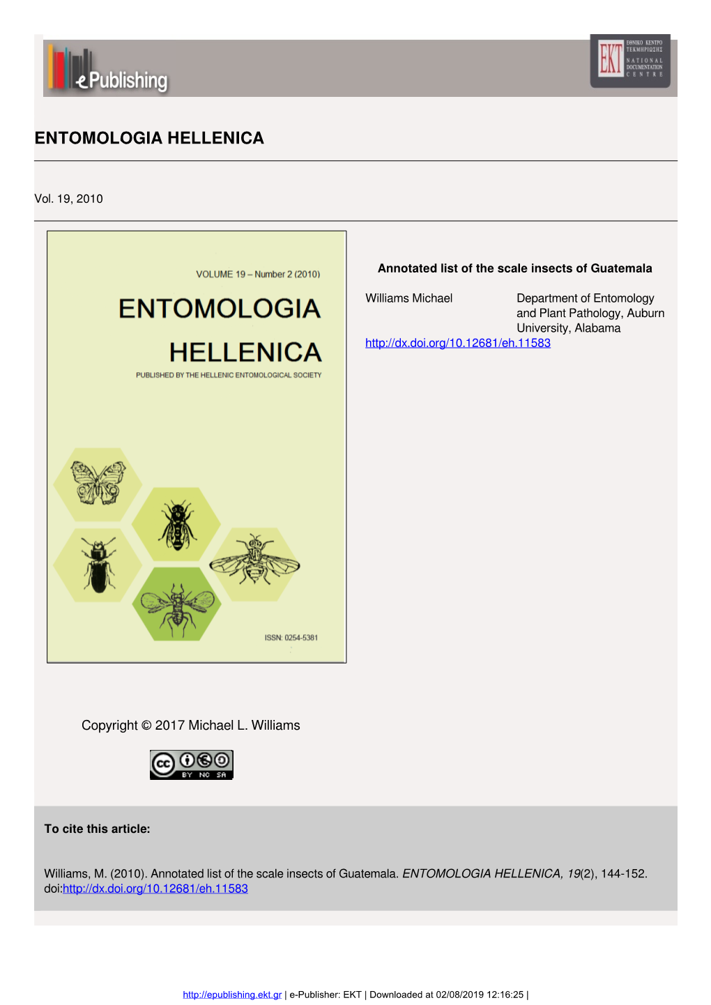 Annotated List of the Scale Insects of Guatemala