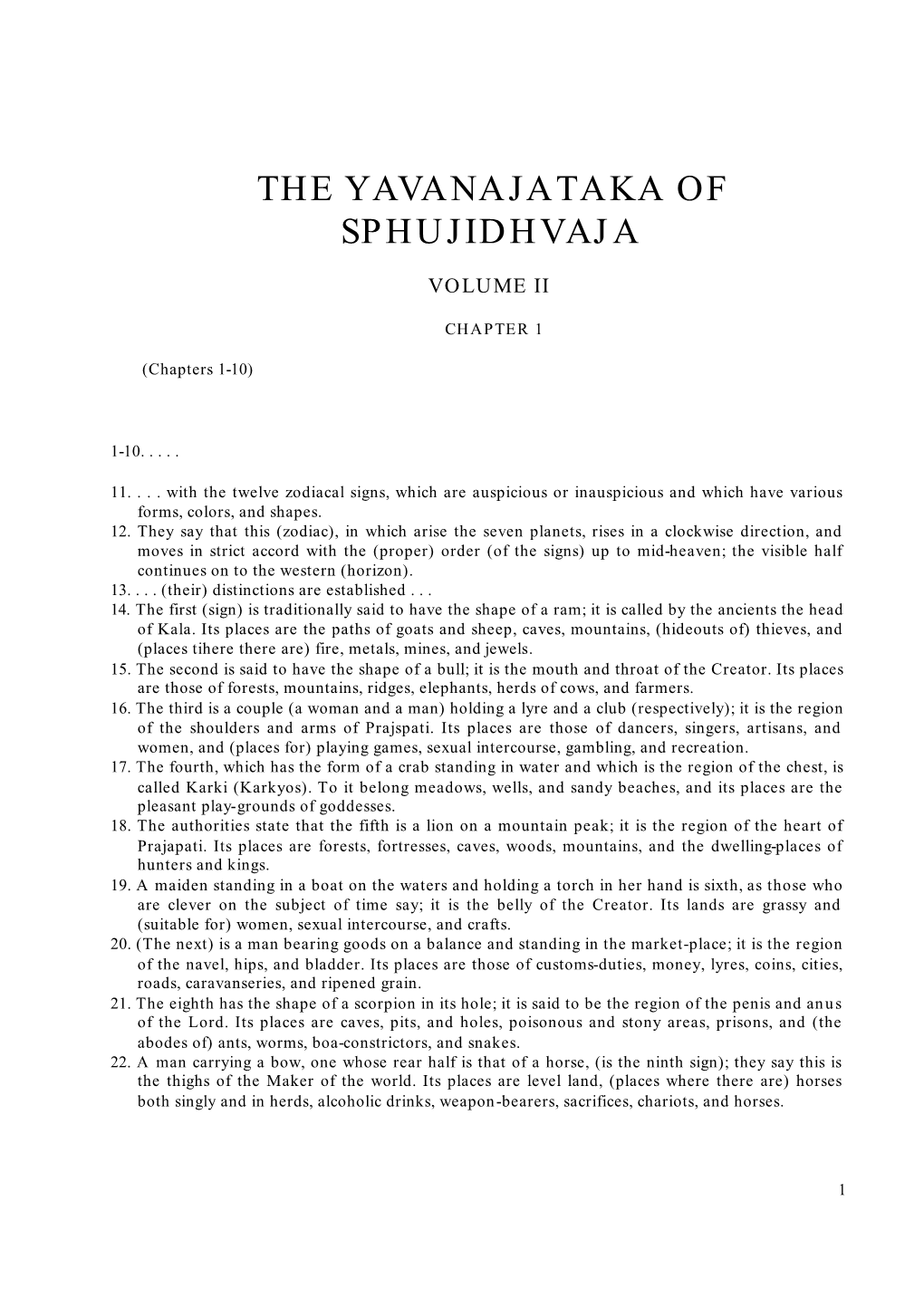 THE YAVANAJATAKA of SPHUJIDHVAJA.Pdf