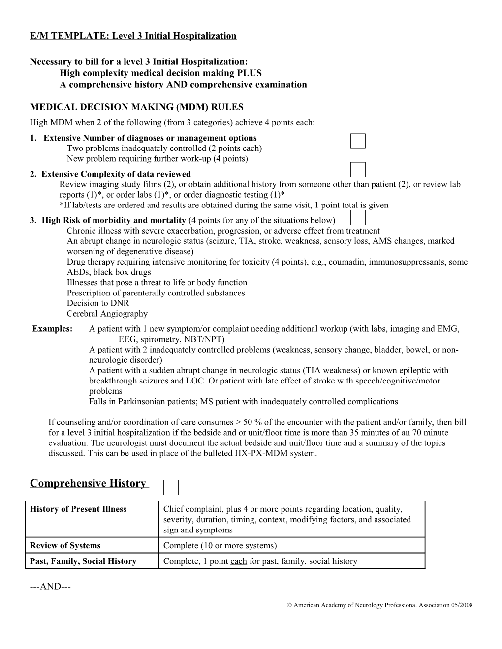 Application Medical Decision Making Rules to Seizure Disorders