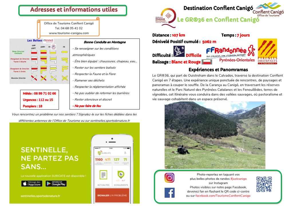 Adresses Et Informations Utiles Le GR®36 En Conflent Canigó