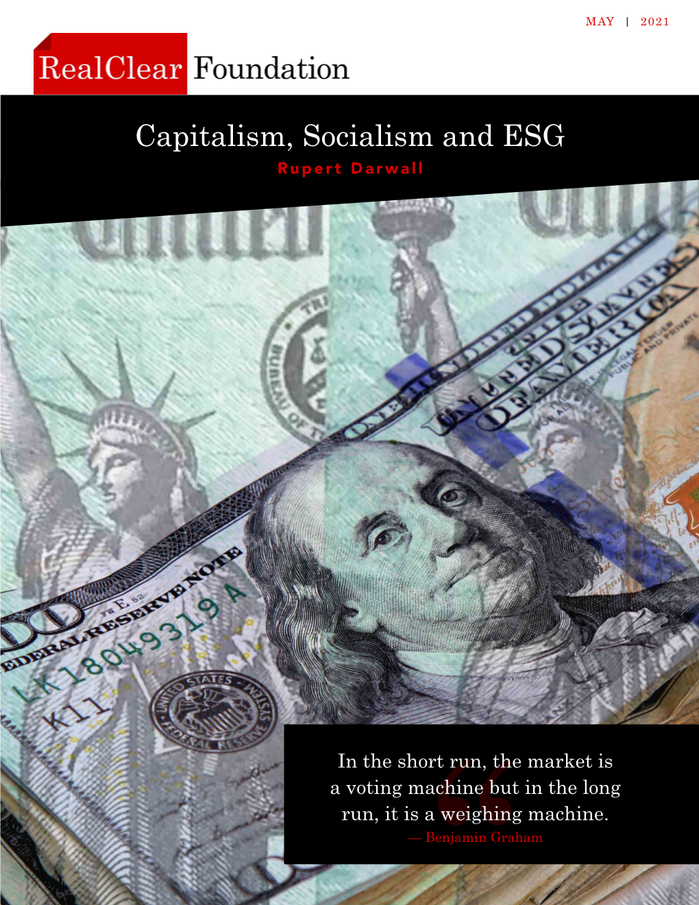 Capitalism, Socialism and ESG Rupert Darwall