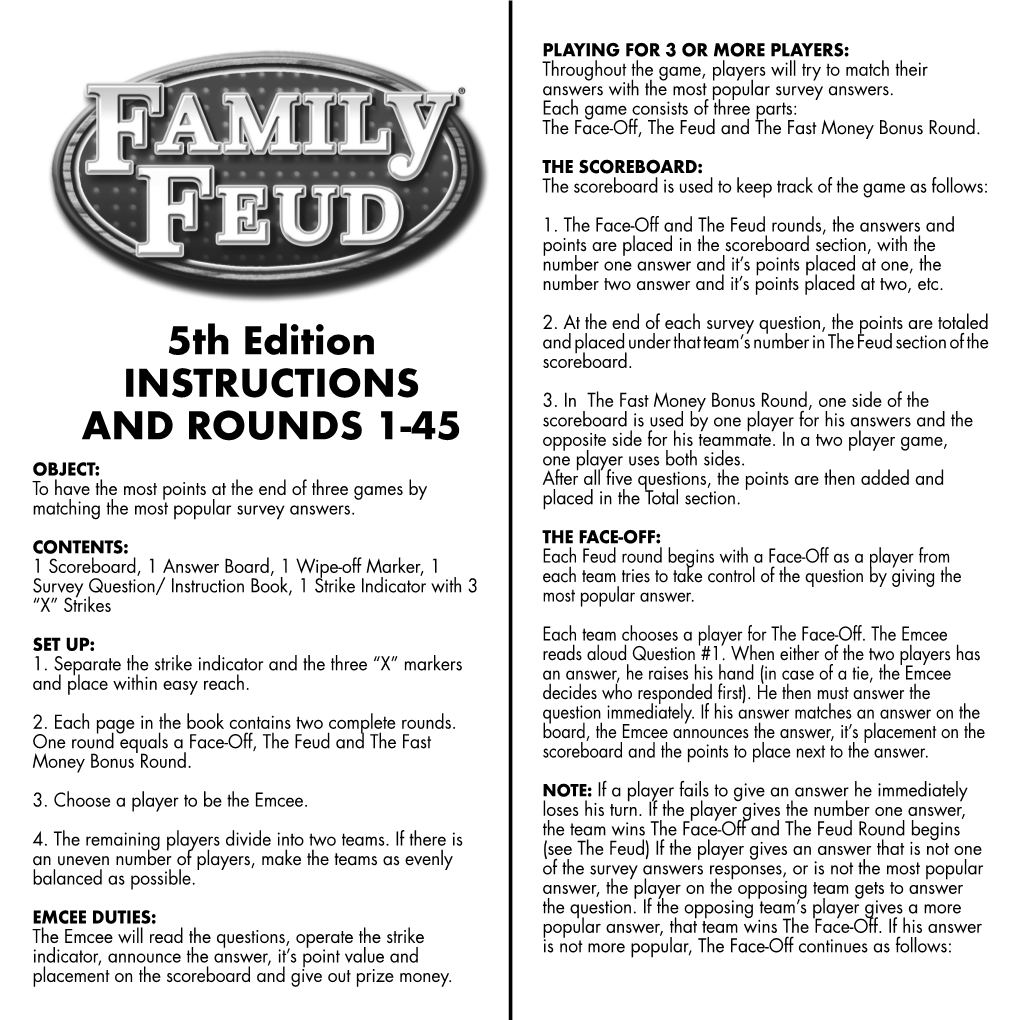 Family Feud 5Th Edition