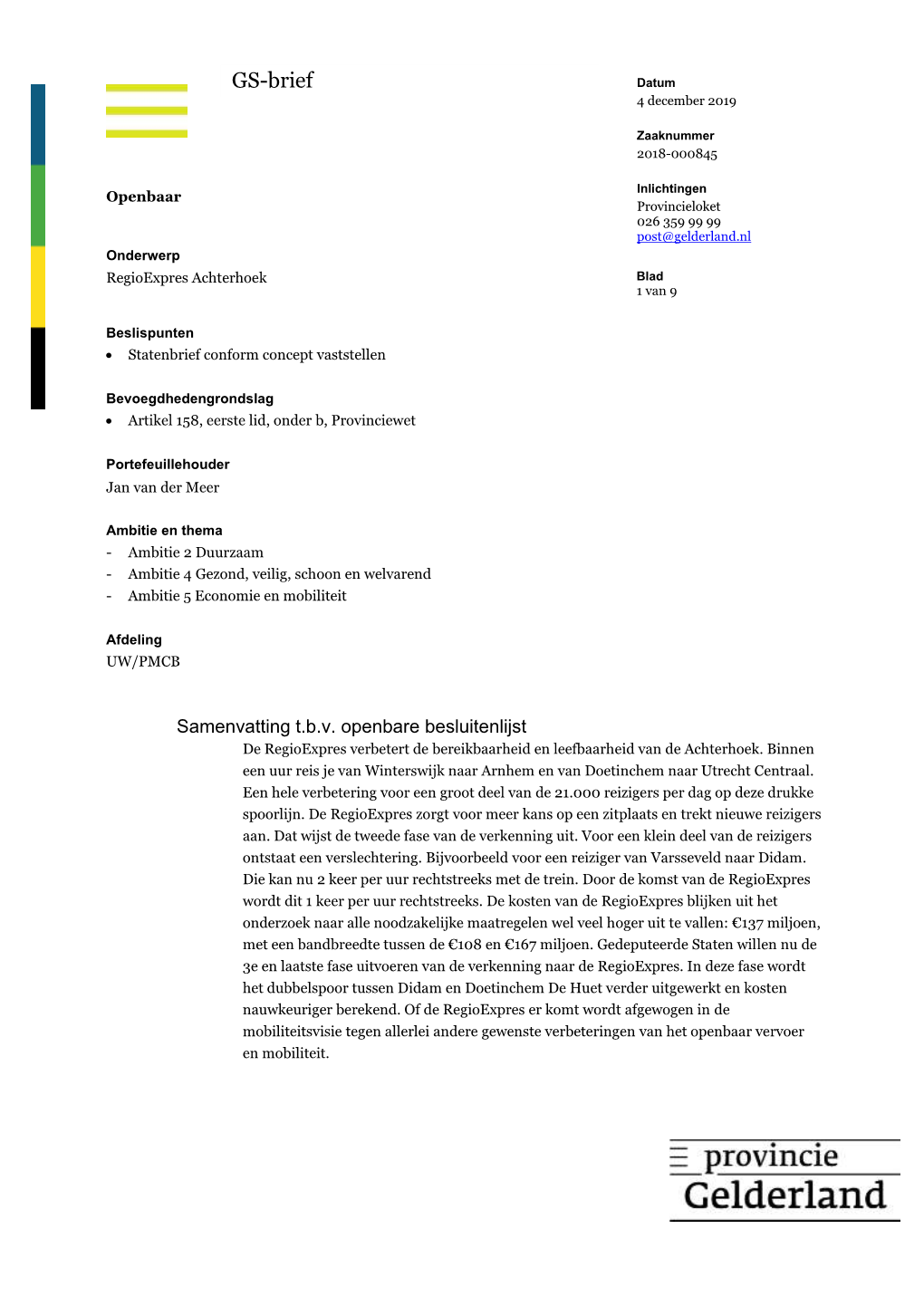 GS Brief Regioexpres Achterhoek