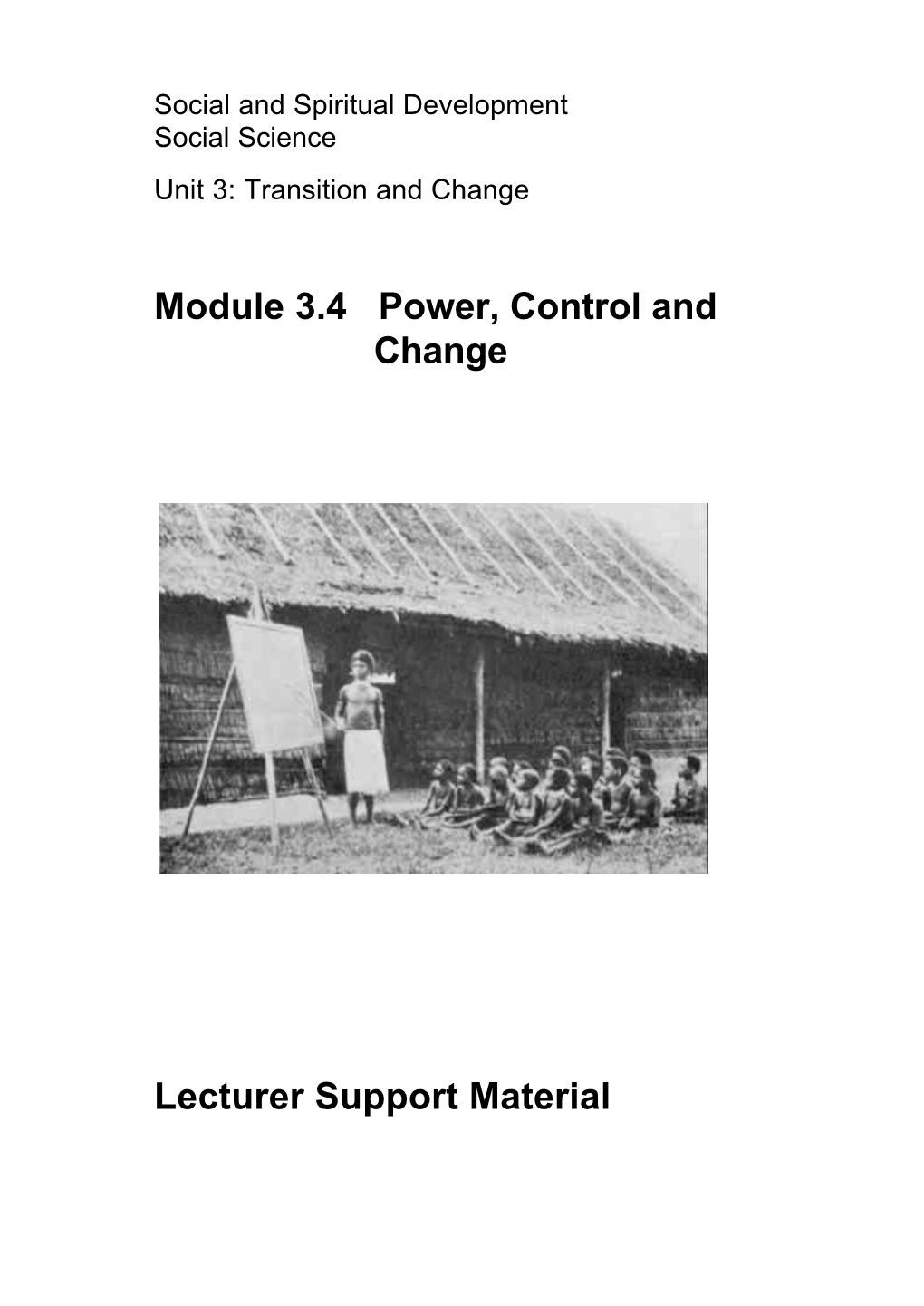 SS 3.4 Power Control & Change Lecturer