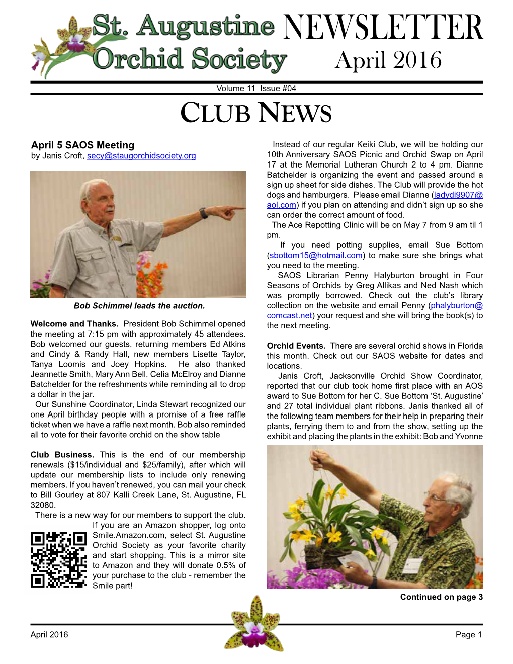 NEWSLETTER April 2016