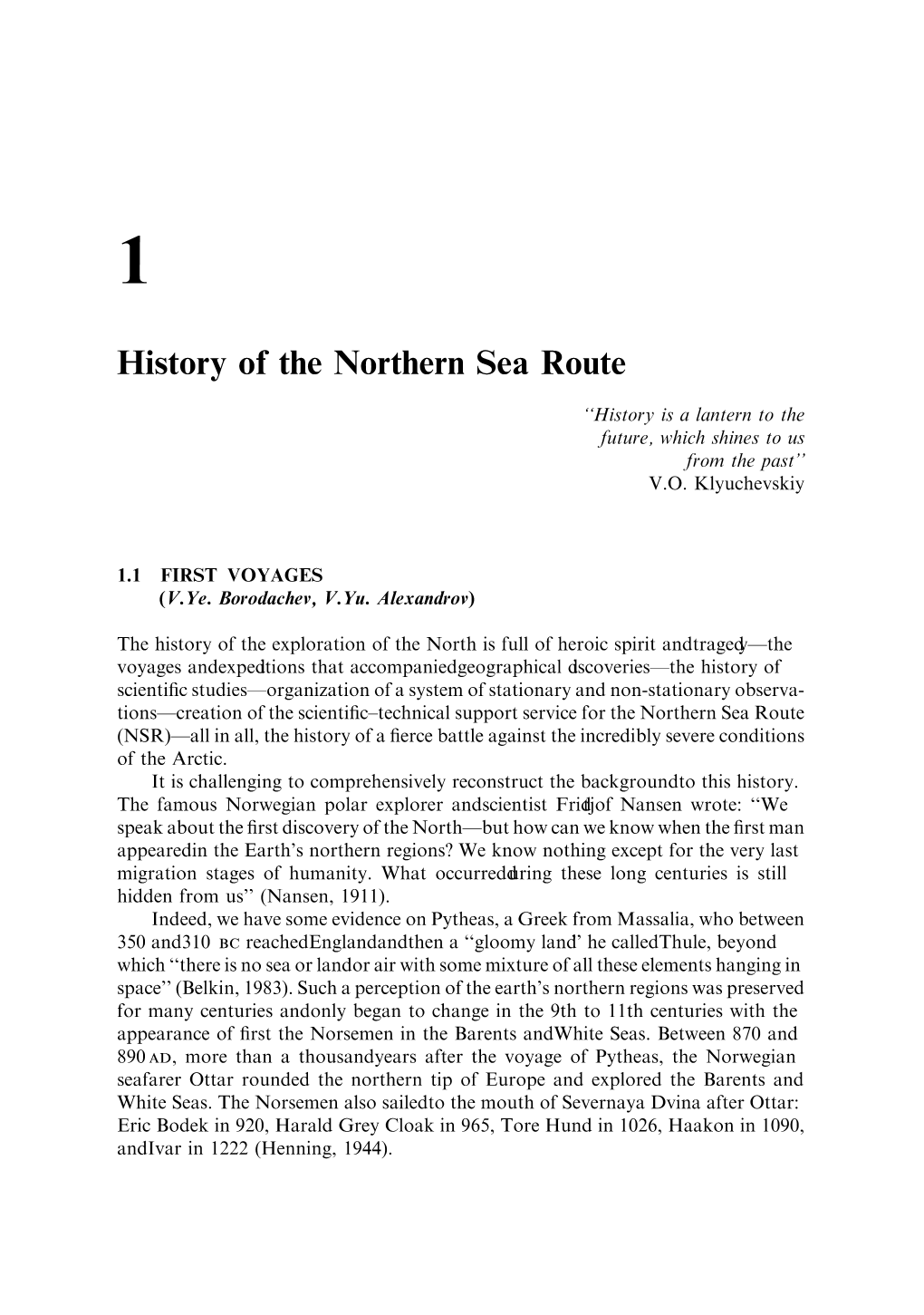 History of the Northern Sea Route