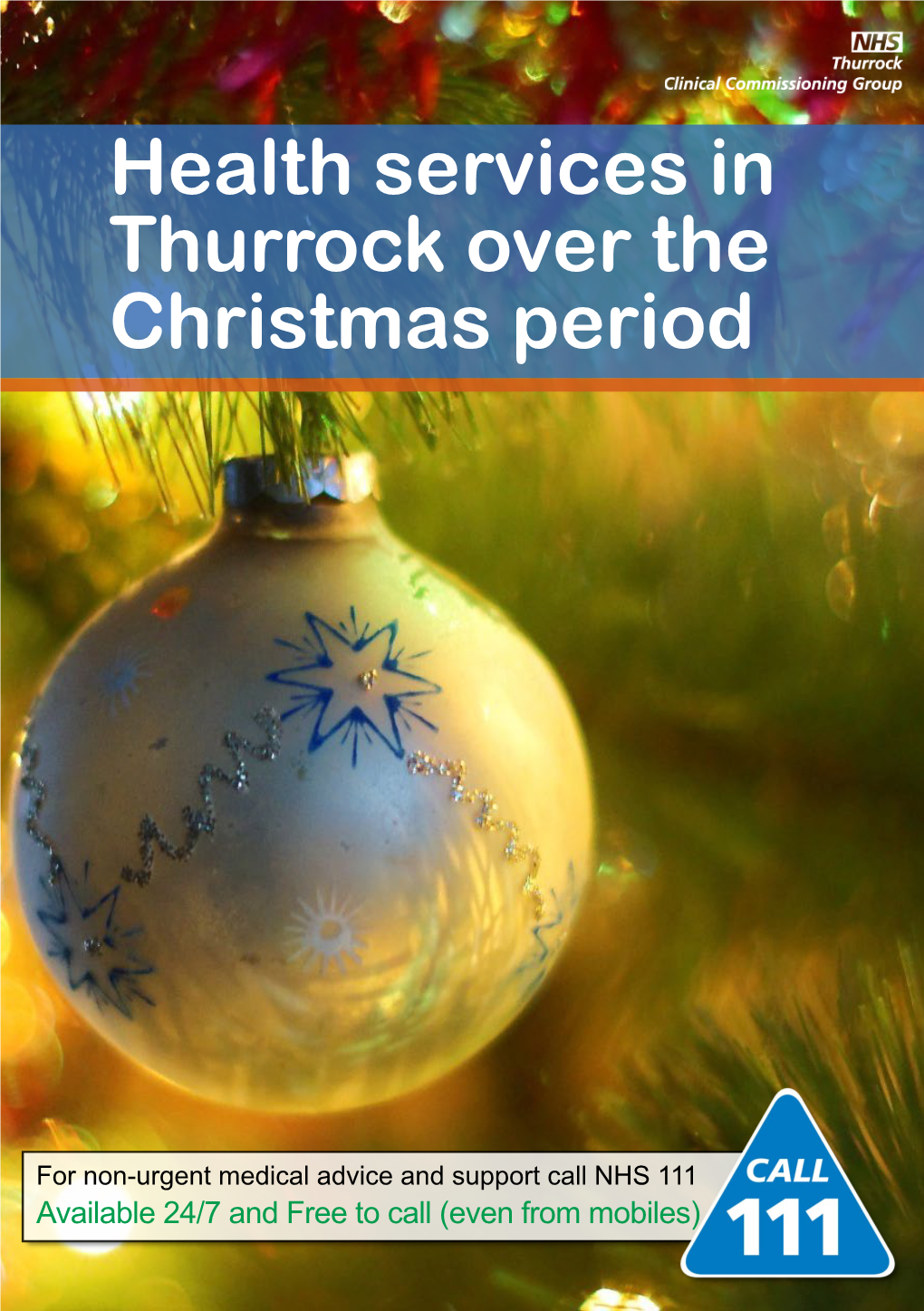 Health Services in Thurrock Over the Christmas Period