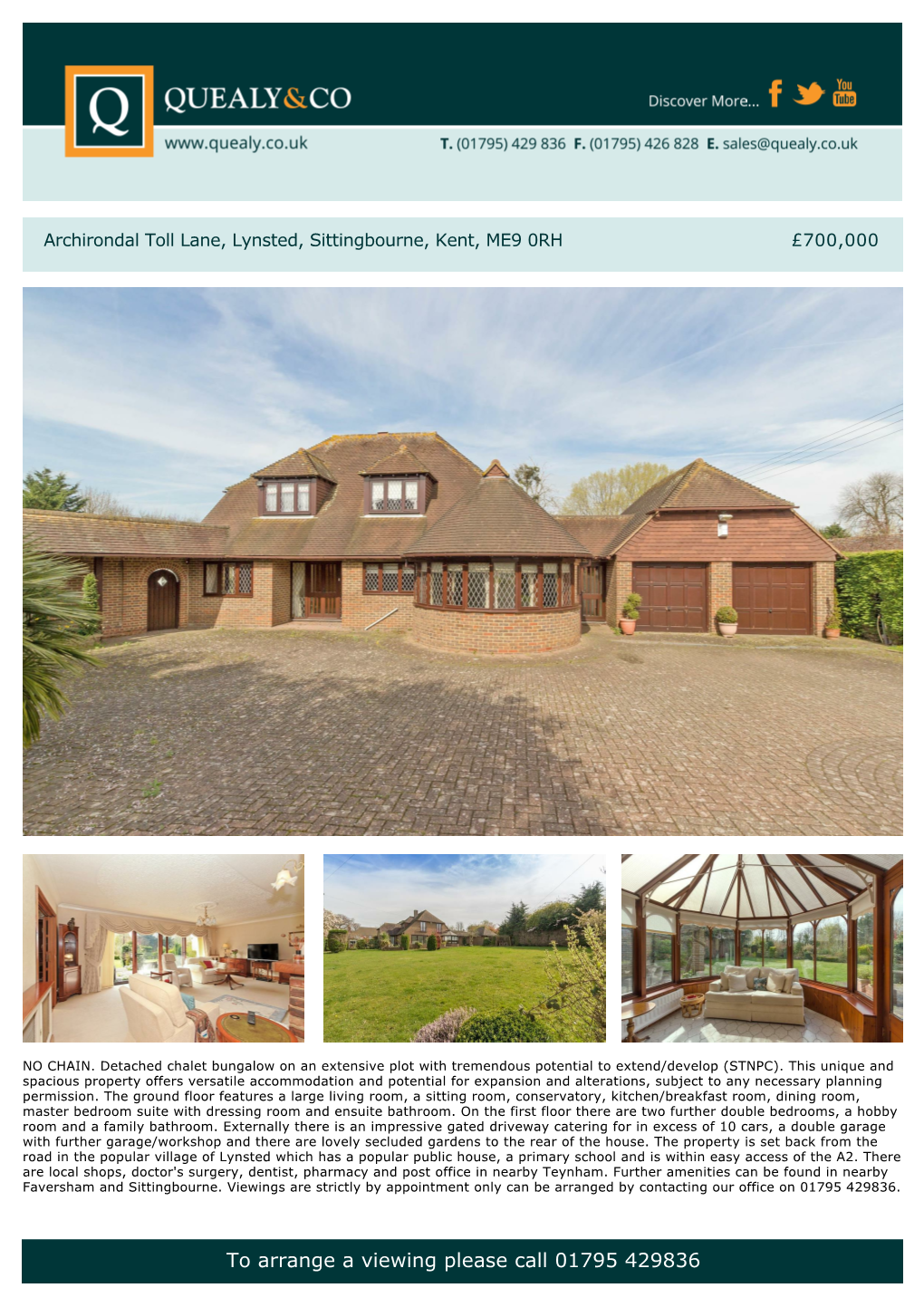 Lynsted, Sittingbourne, Kent, ME9 0RH £700,000