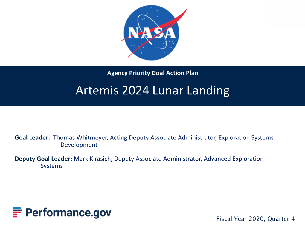 Artemis 2024 Lunar Landing