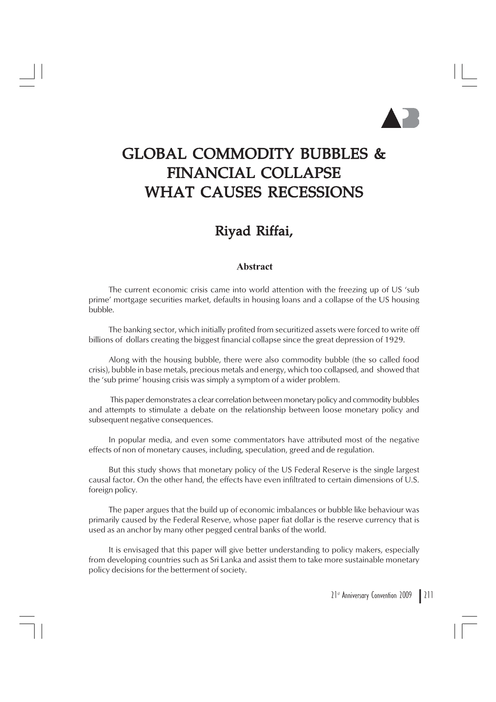 Global Commodity Bubbles.Pmd