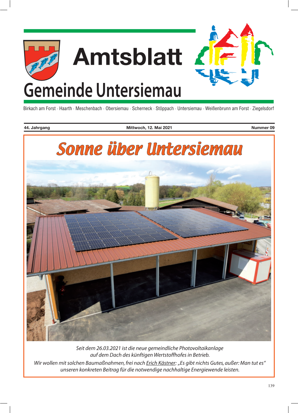 Amtsblatt Gemeinde Untersiemau