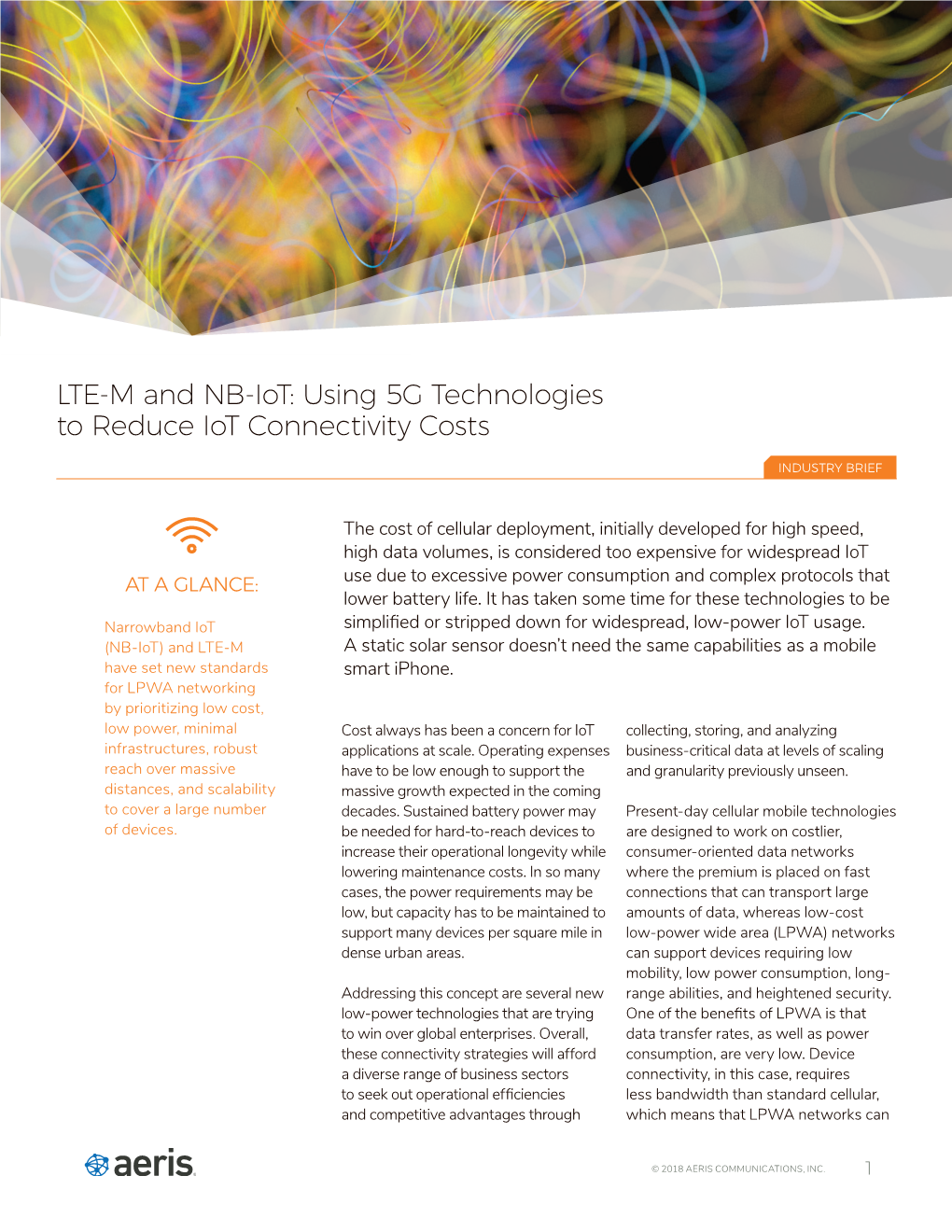 LTE-M and NB-Iot: Using 5G Technologies to Reduce Iot Connectivity Costs