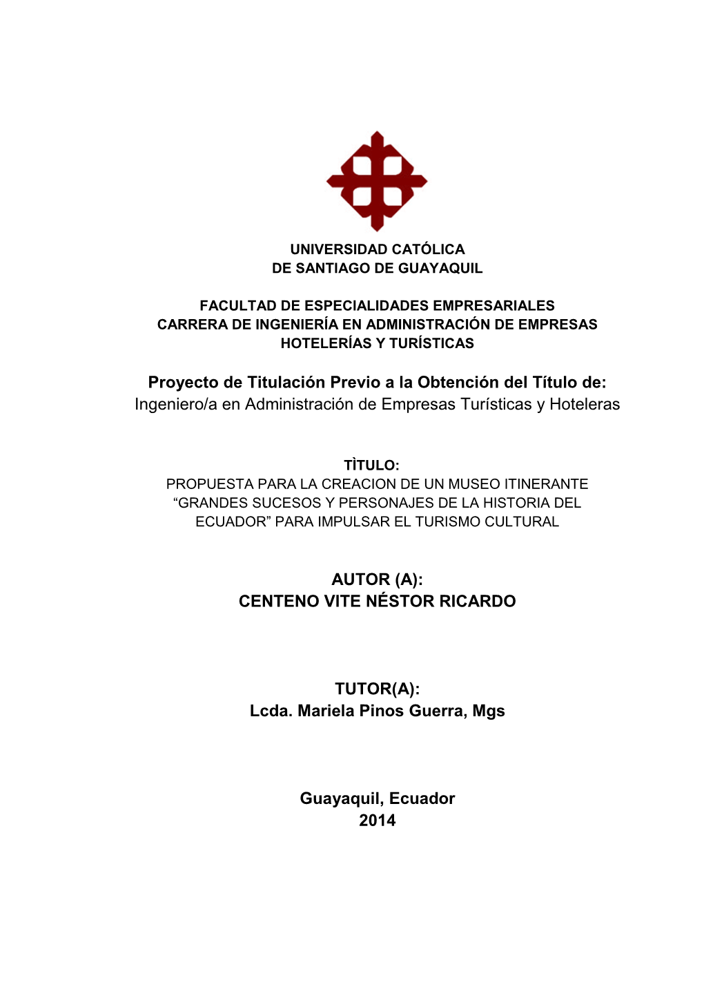 Ingeniero/A En Administración De Empresas Turísticas Y Hoteleras