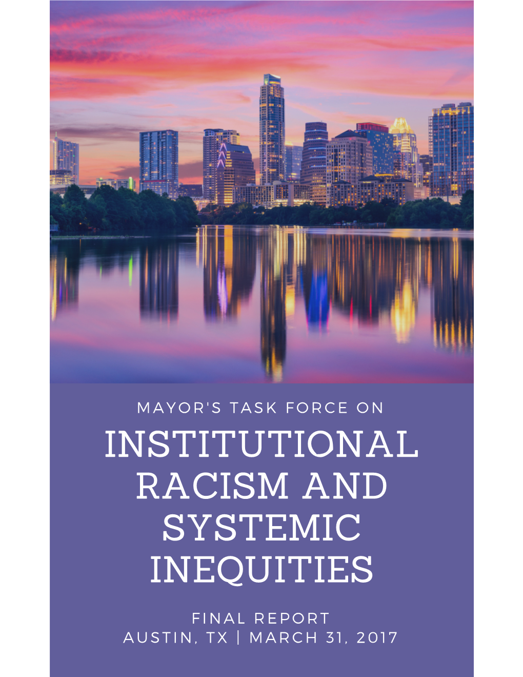 Institutional Racism and Systemic Inequities