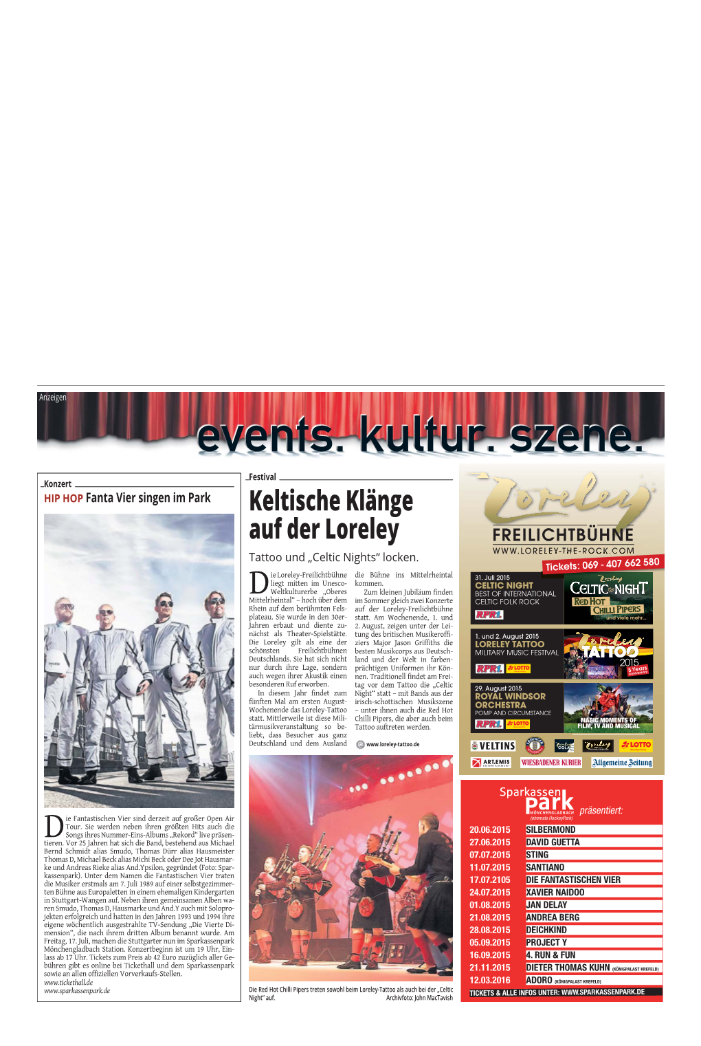 Events. Kultur. Szene