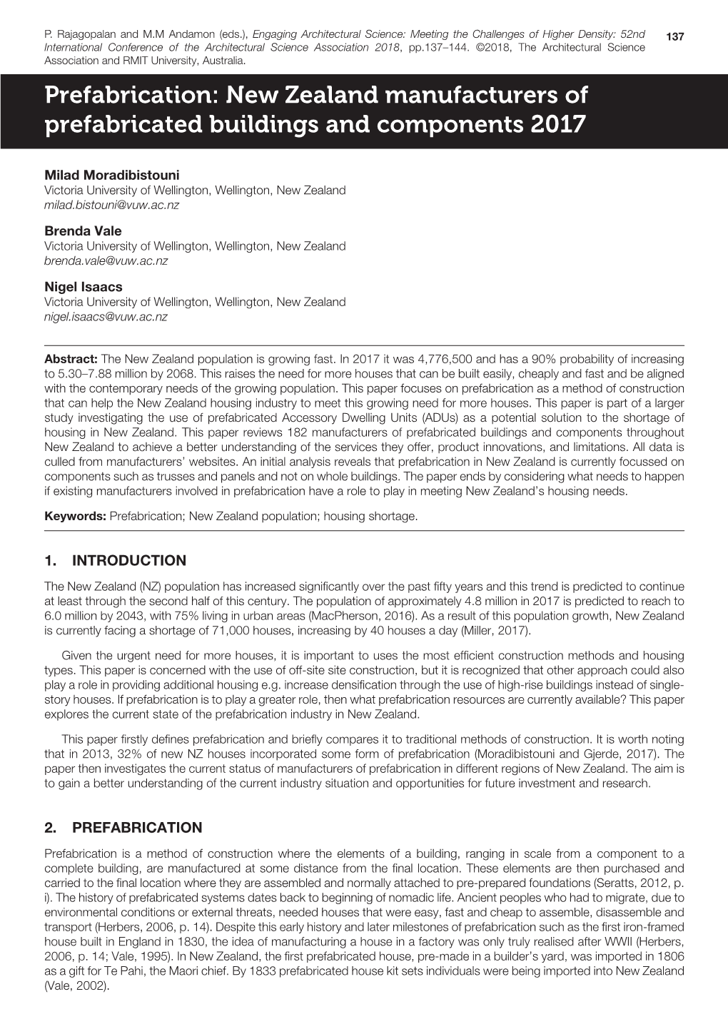 New Zealand Manufacturers of Prefabricated Buildings and Components 2017