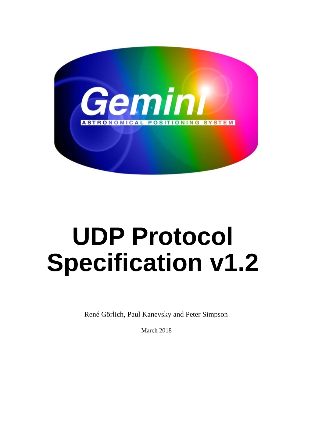 UDP Protocol Specification V1.2