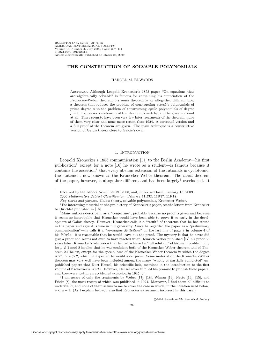 The Construction of Solvable Polynomials