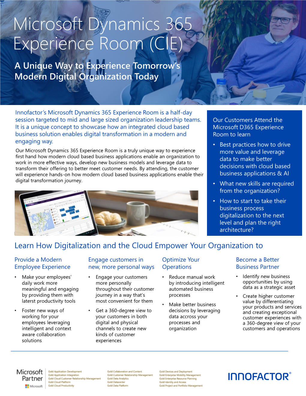 Microsoft Dynamics 365 Experience Room (CIE) a Unique Way to Experience Tomorrow’S Modern Digital Organization Today