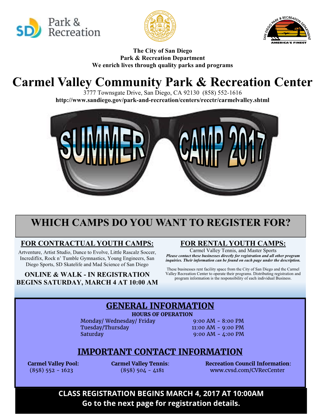 Carmel Valley Community Park & Recreation Center