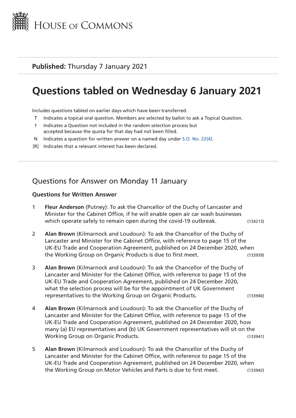 View Questions Tabled on PDF File 0.16 MB