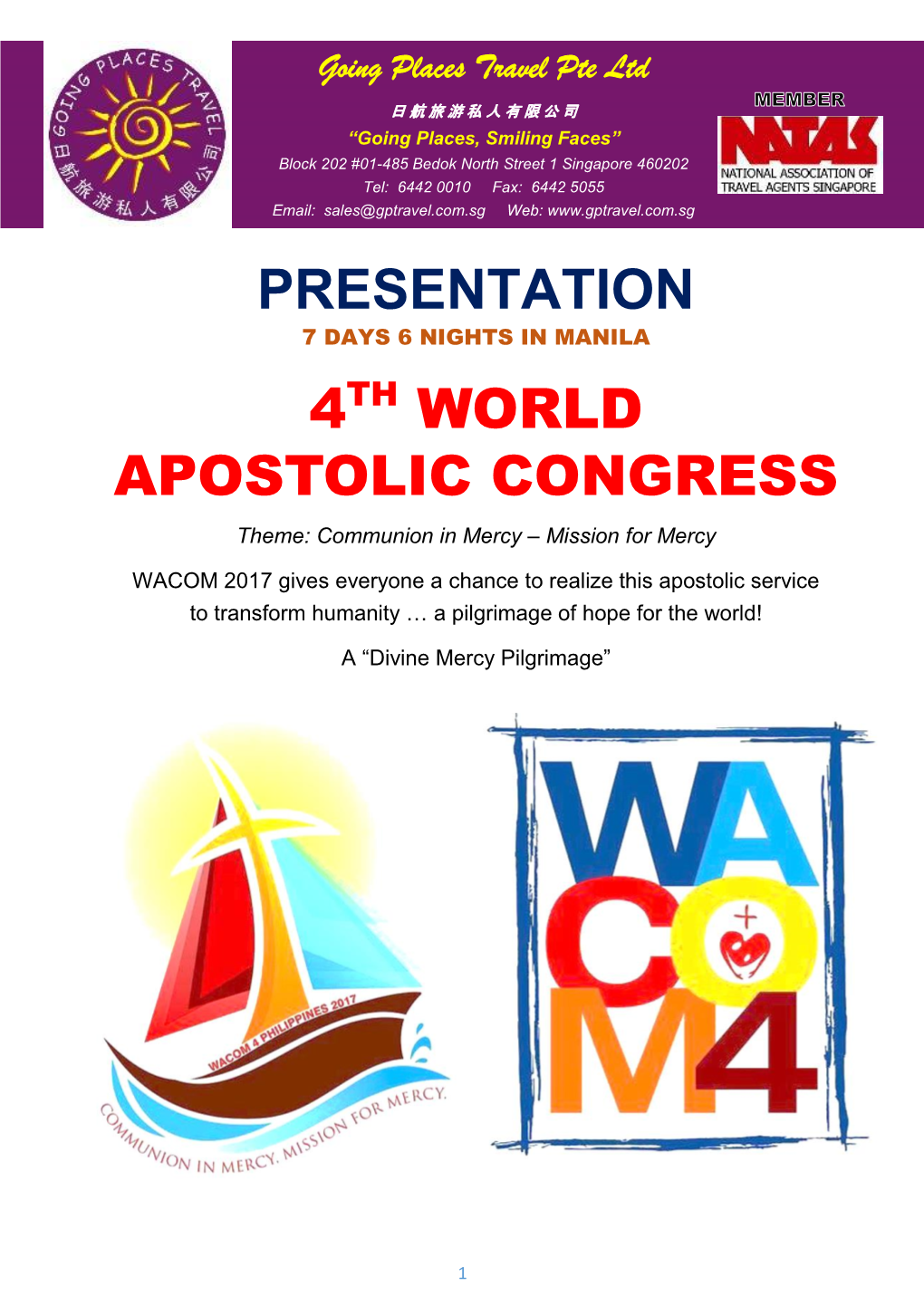 Presentation 4Th World Apostolic Congress