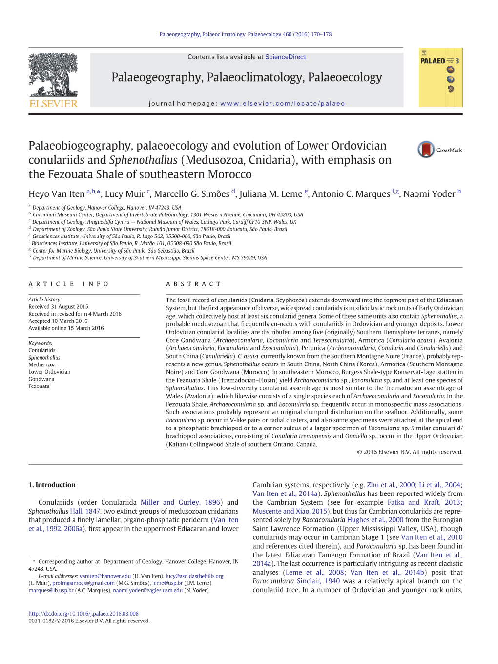 Palaeobiogeography, Palaeoecology and Evolution of Lower Ordovician