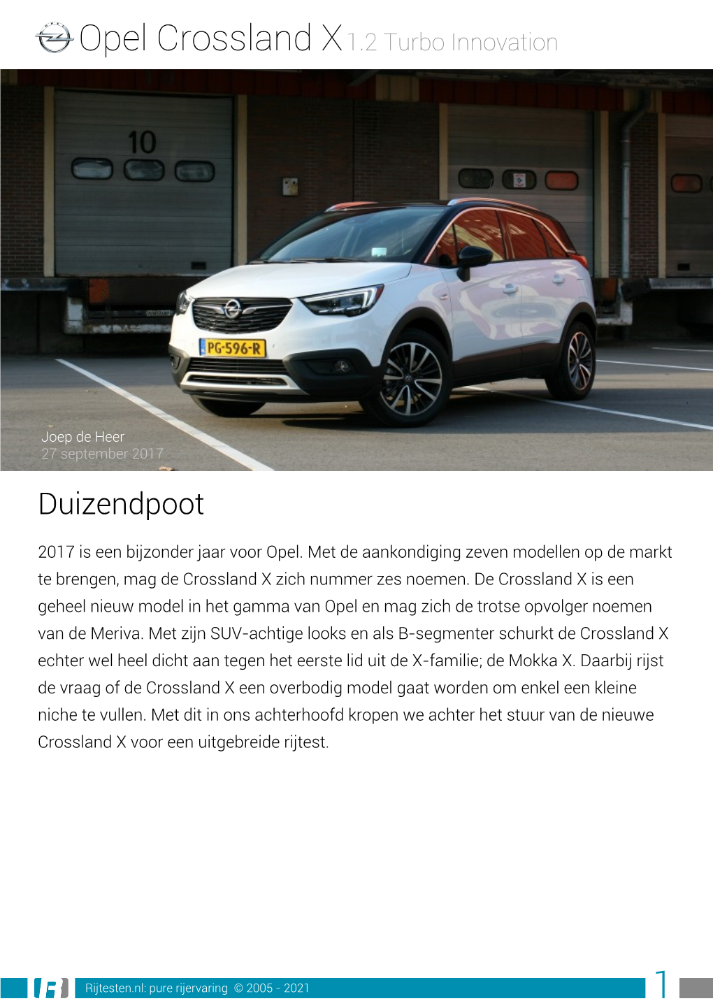 Opel Crossland X1.2 Turbo Innovation