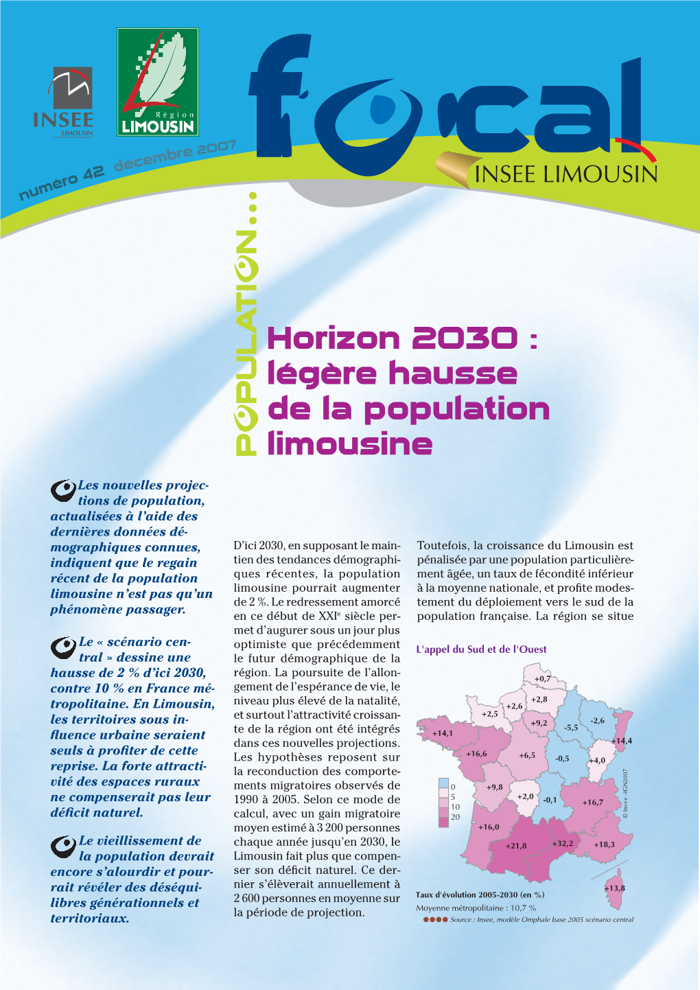 Horizon 2030 : Légère Hausse De La Population Limousine