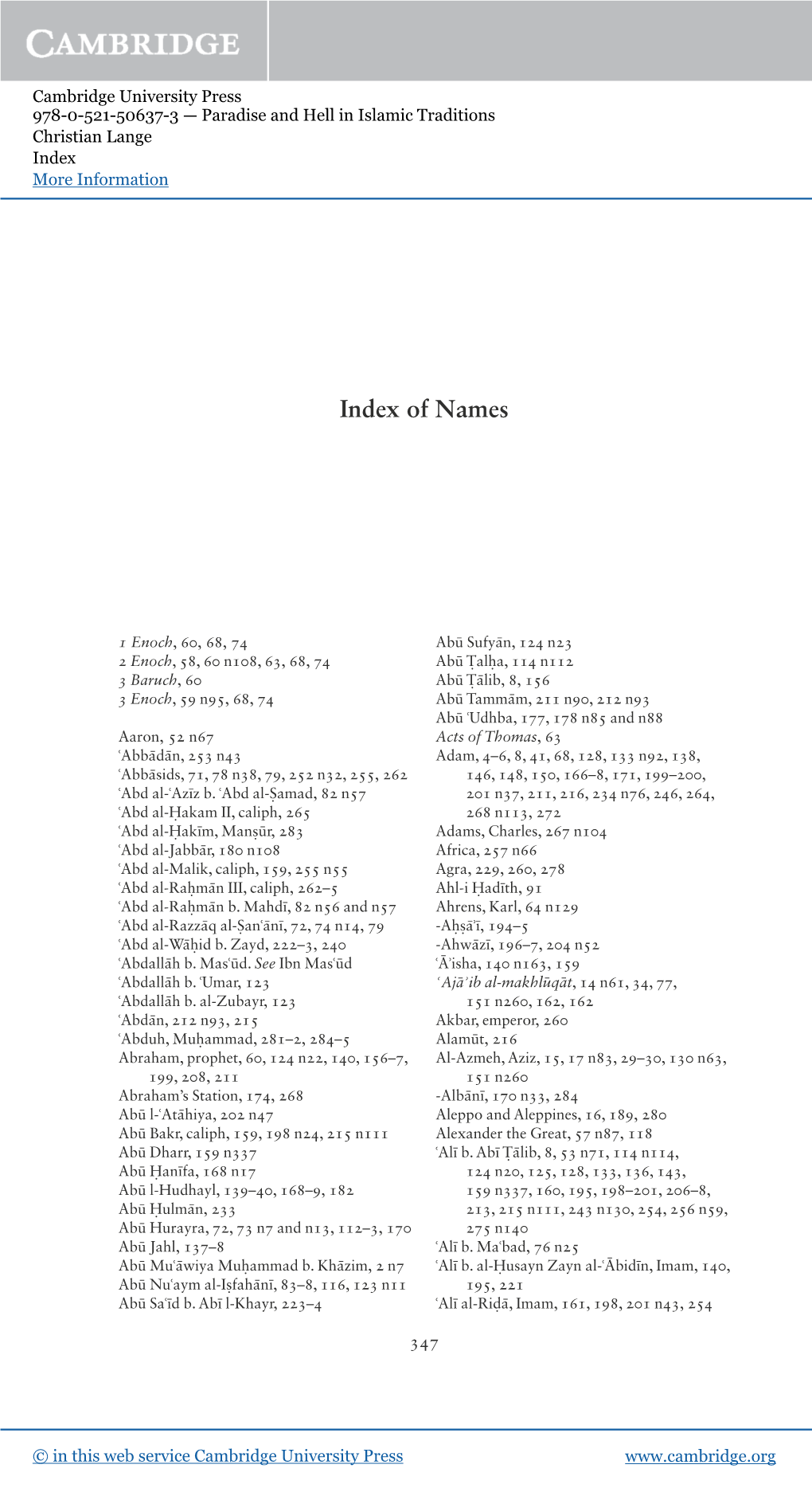 Index of Names