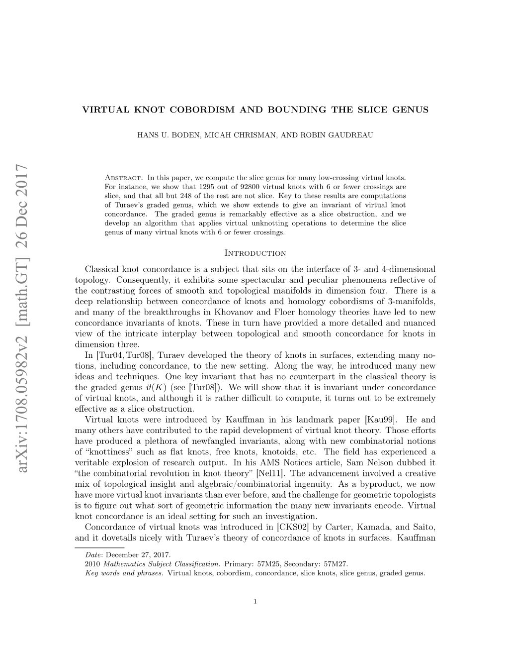 Virtual Knot Cobordism and Bounding the Slice Genus